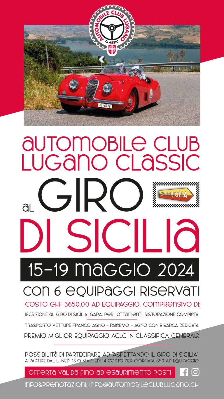 Automobile Club Lugano Classic al Giro di Sicilia 2024: 15-19 maggio.